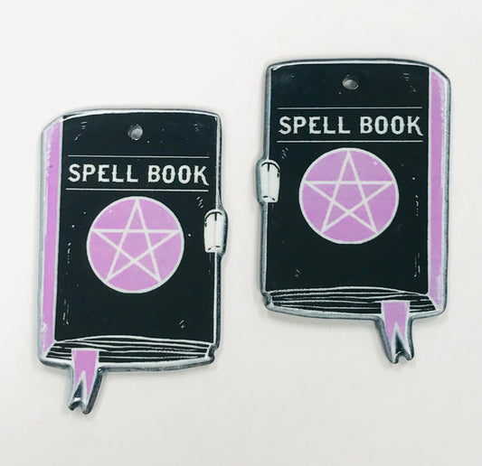 3pcs Spell Book Charms, Wholesale Acrylic Charms