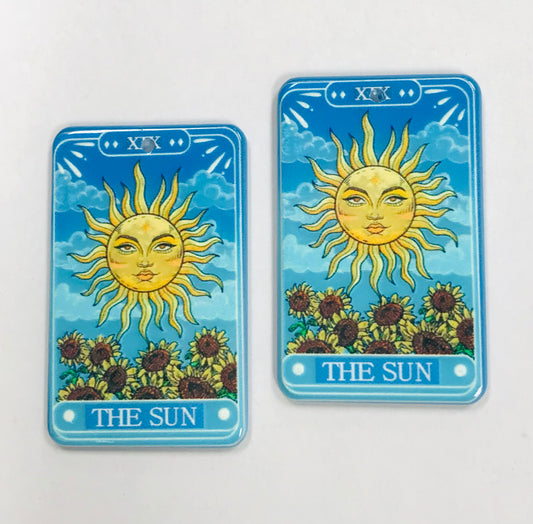 Tarot Card The Sun Charms, Acrylic Charms