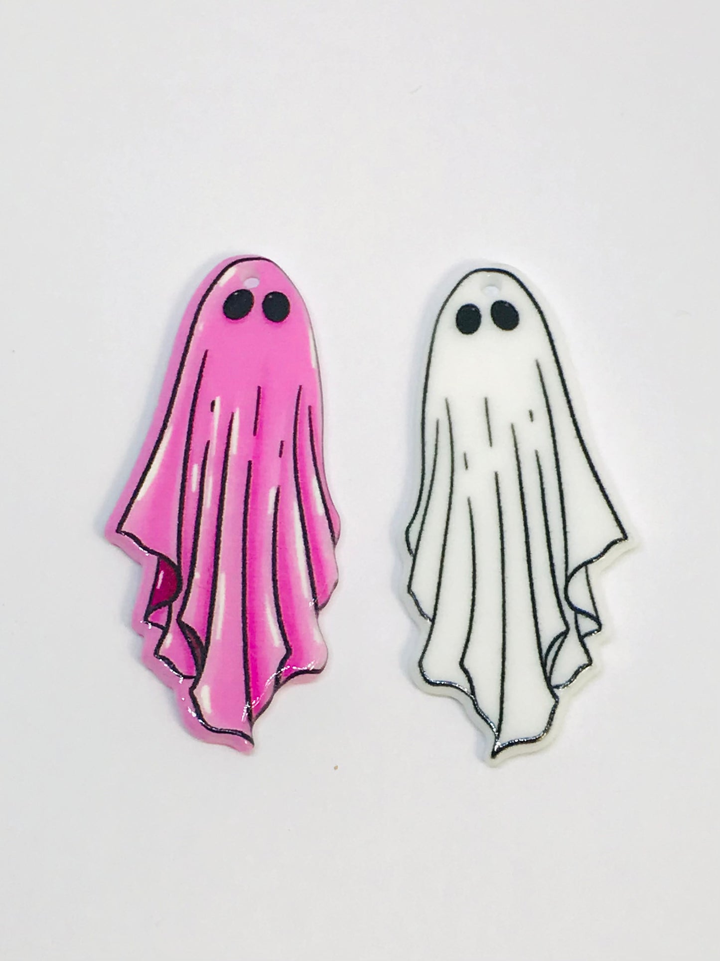 Ghost White Ghost Charm, Wholesale Acrylic Jewelry Charm