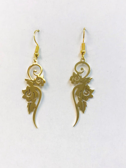 Gold Flora Earrings