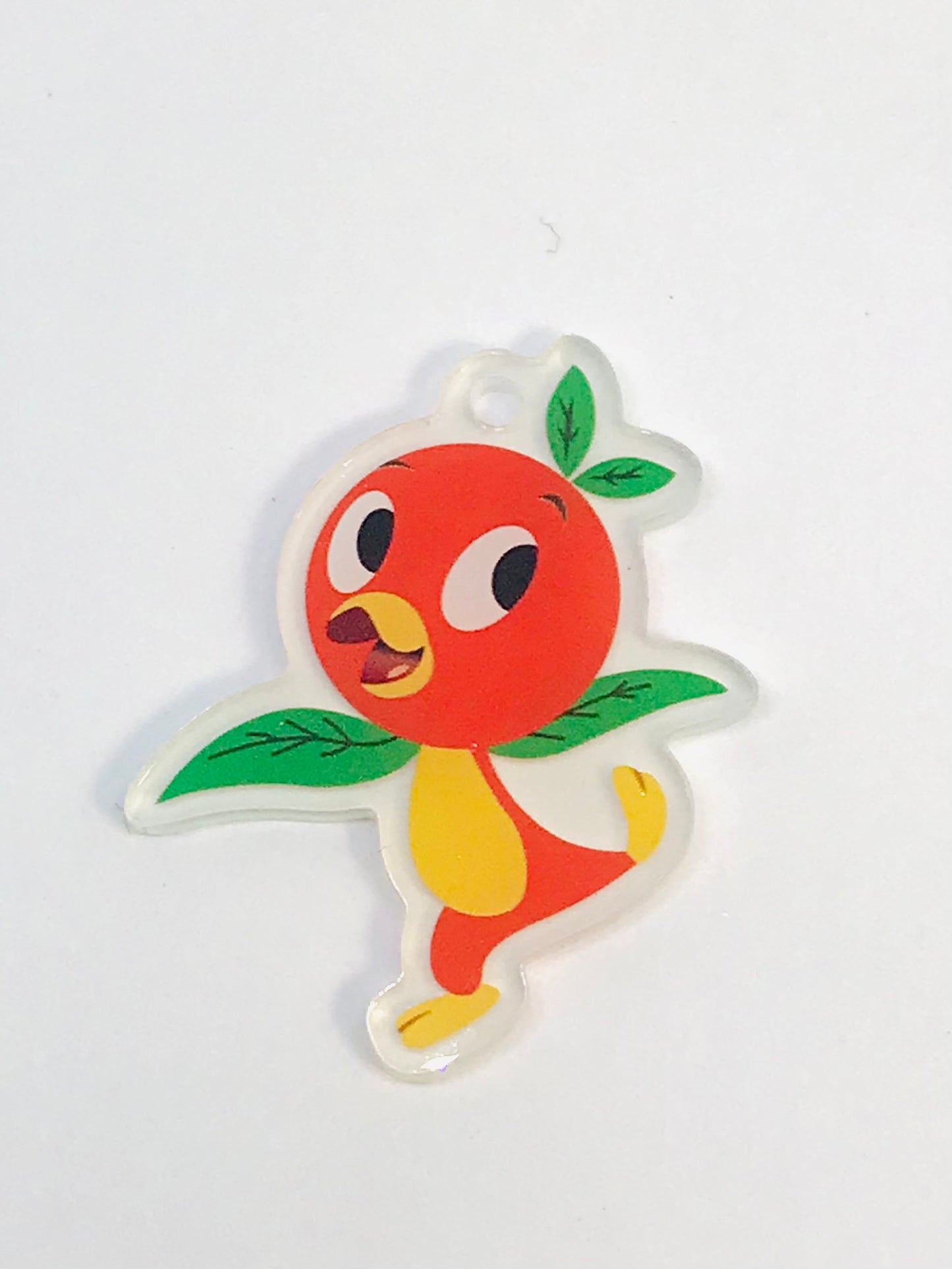 Florida Orange Bird Charm, Wholesale Acrylic Charm