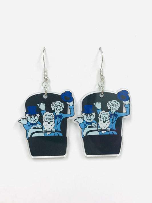 2pairs Acrylic Hitchhiking Ghosts Haunted Mansion Earrings