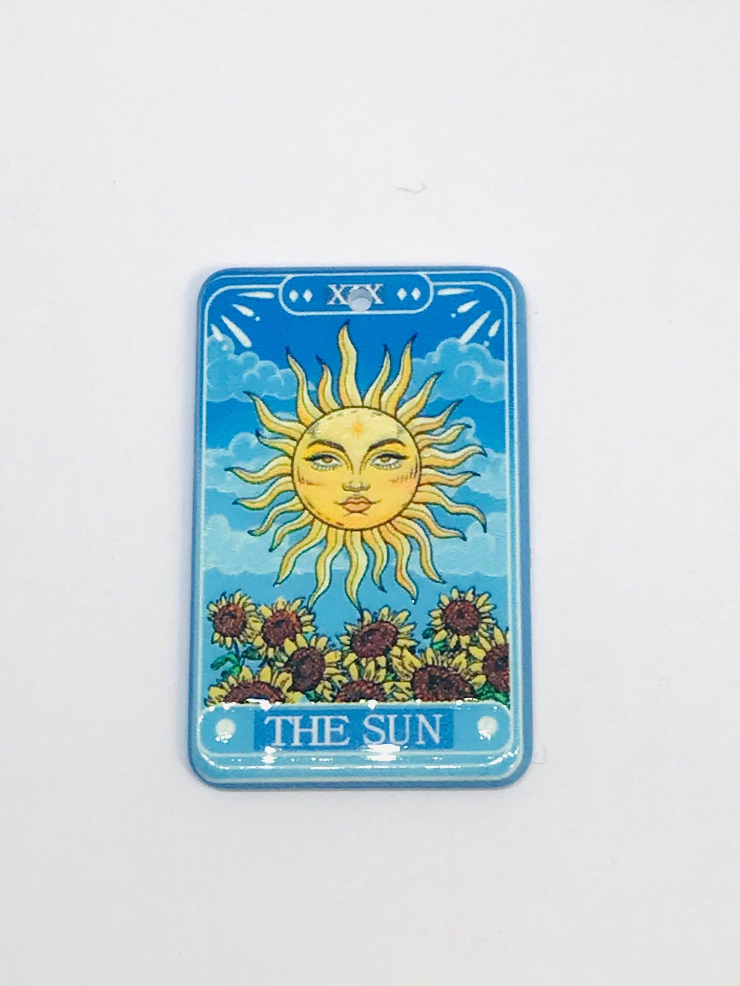 3 pcs Tarot Card The Sun Charms, Acrylic Charms