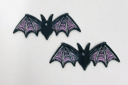 Black Bat Charms, Wholesale Acrylic Charms DIY jewelry charm