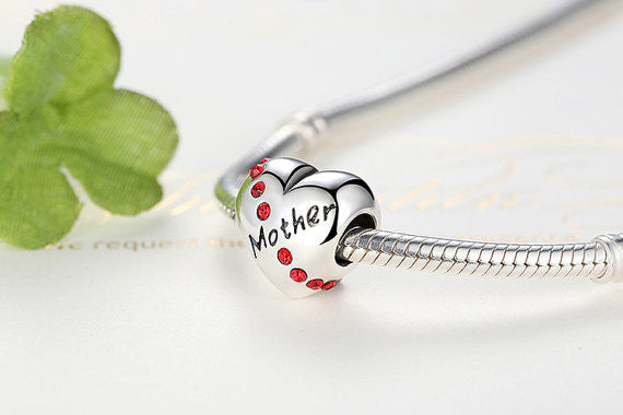 925 Sterling Silver Mother mum, Pandora Charm, Fits Pandora Bracelets, Mother's day Gift, Gift For Mom