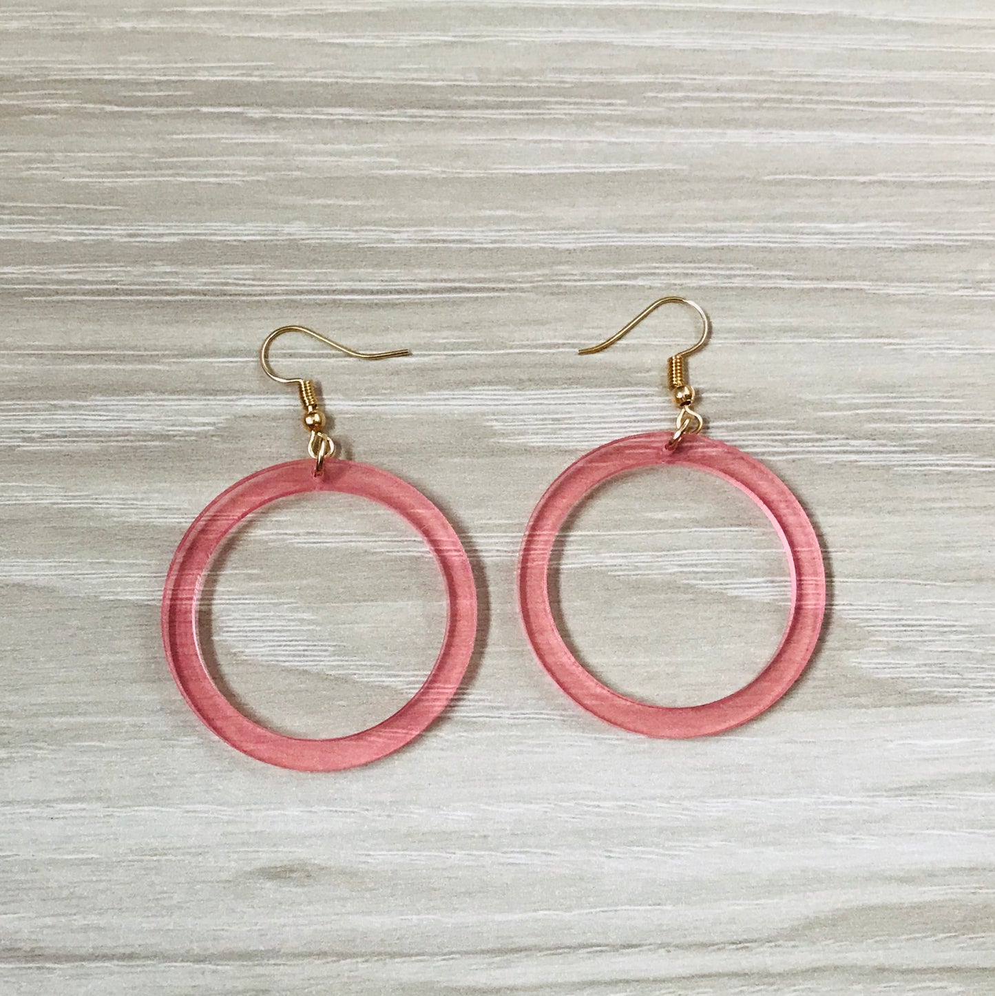 Round Acrylic Circle Earrings