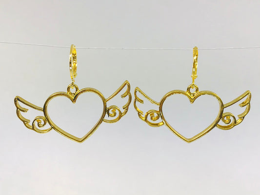 Wing Heart Earrings
