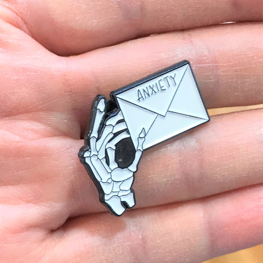 Anxiety Email Enamel pin wholesale