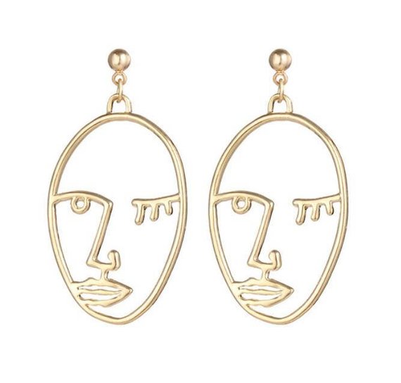 2prs Picasso Face Earrings wholesale lot