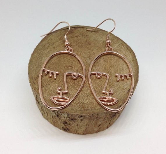 2prs Picasso Face Earrings wholesale lot
