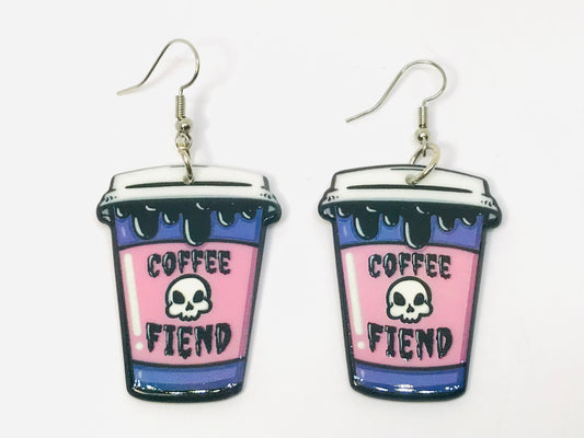 BFF  Fiend Evil Spirit Coffee Earrings