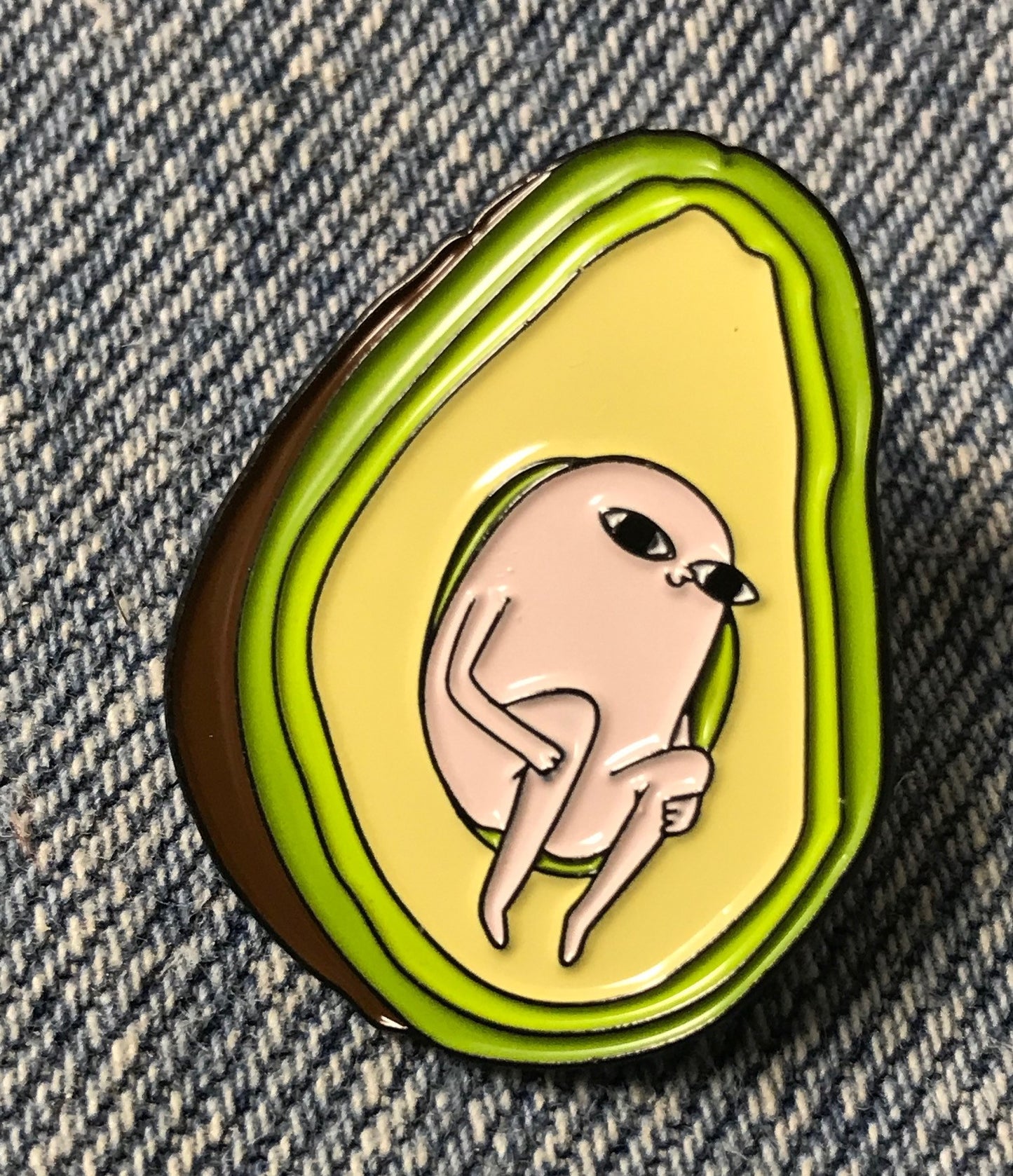 Funny Humor Avocado Enamel Pin
