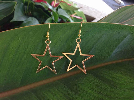 Star statement earrings
