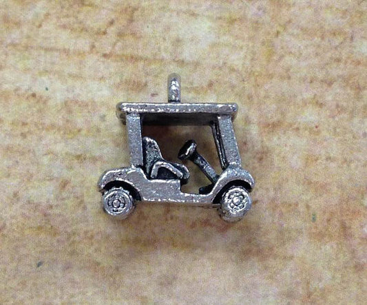 5 Golf Cart Charms for Jewelry DIY
