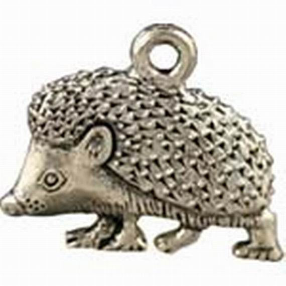 12 pcs Hedgehog Pewter Charm Wholesale