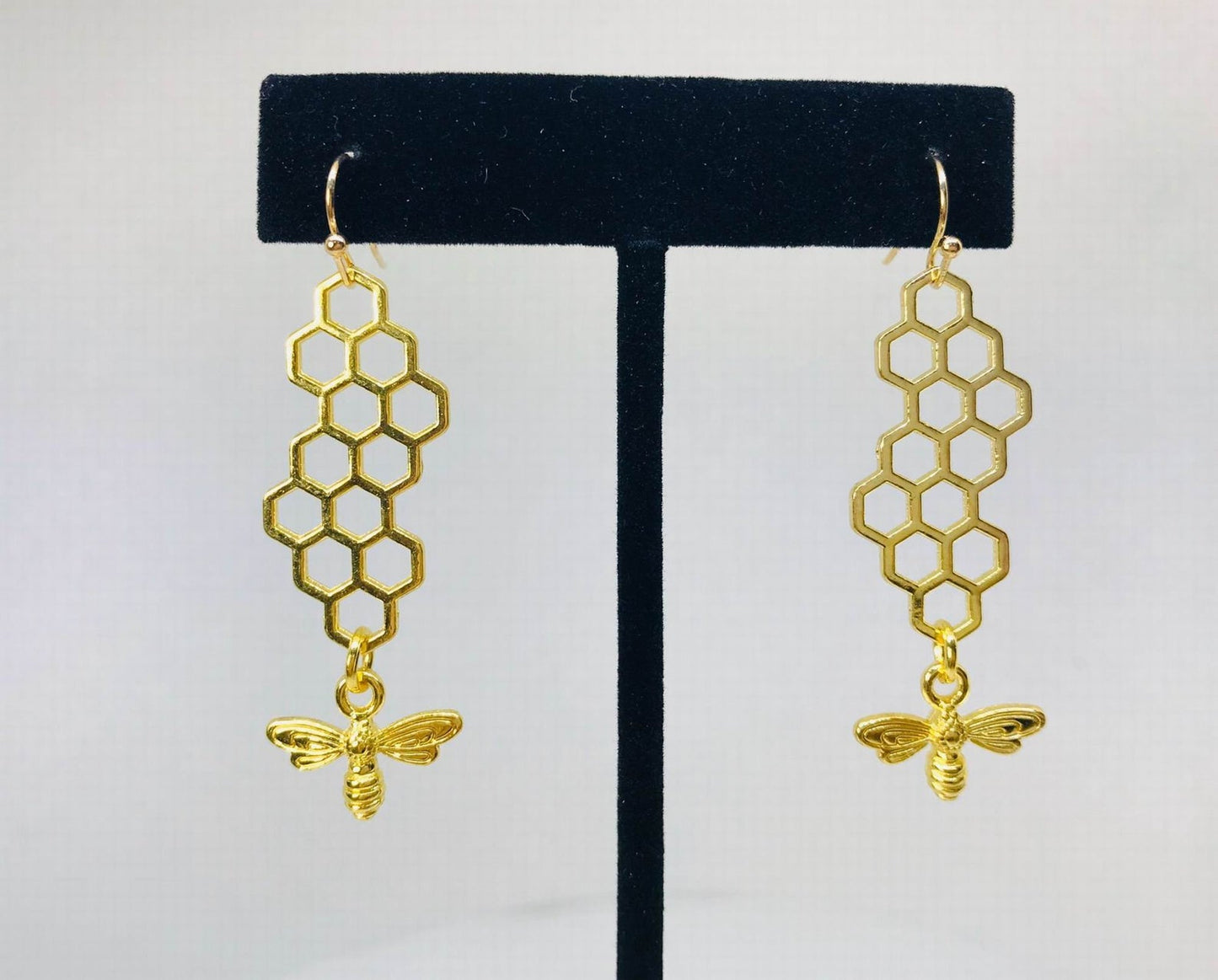 Honey Bee Earrings, Bumble Bee Earrings