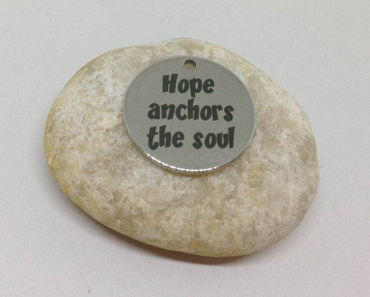 Hope will anchor the soul charm