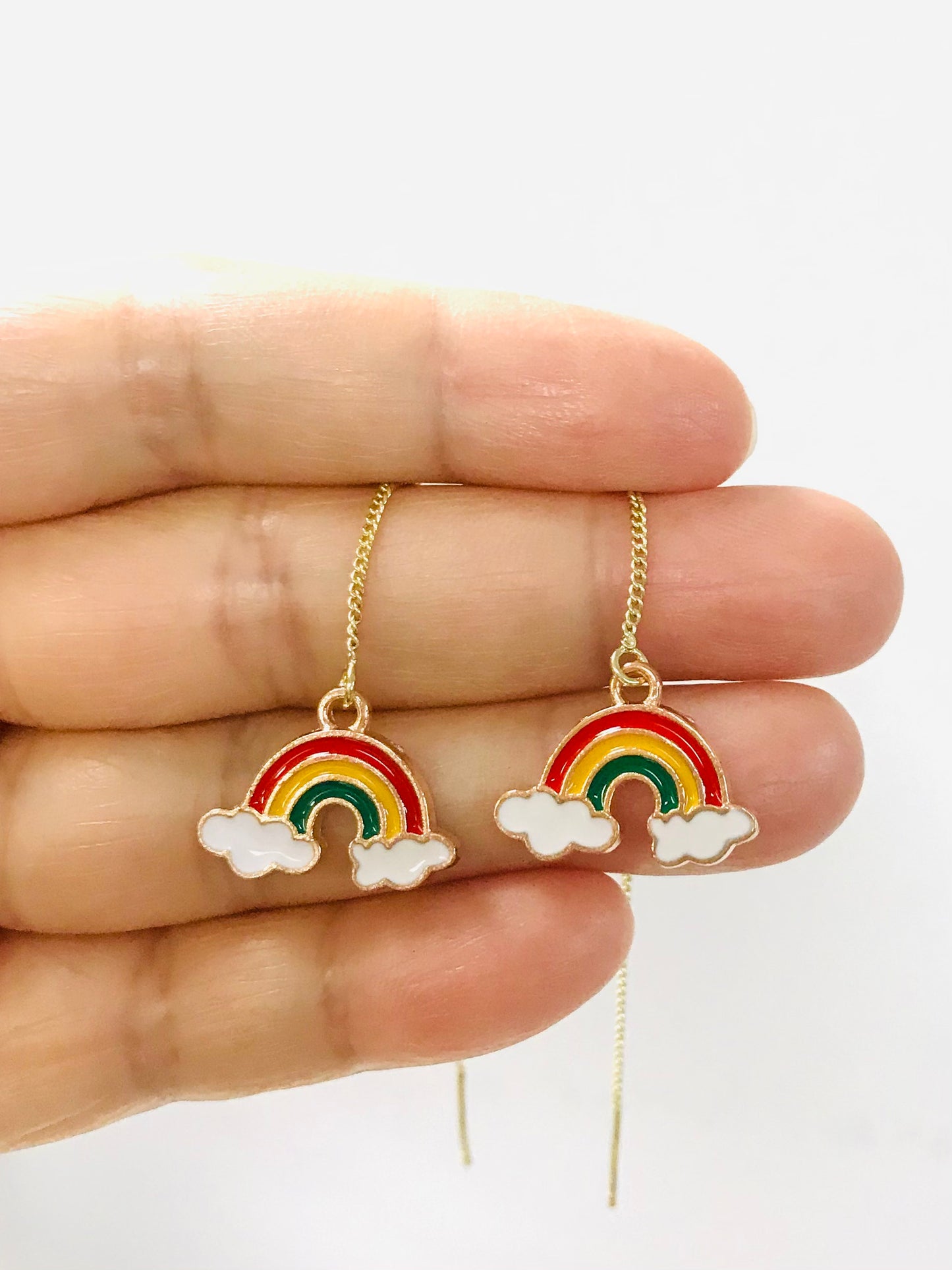 Wholesale Rainbow Threader Earrings