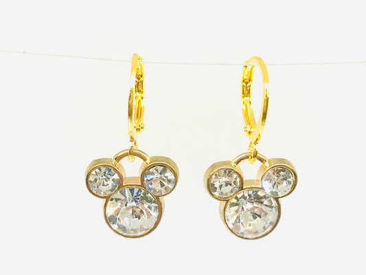 Gold Mickey Earrings
