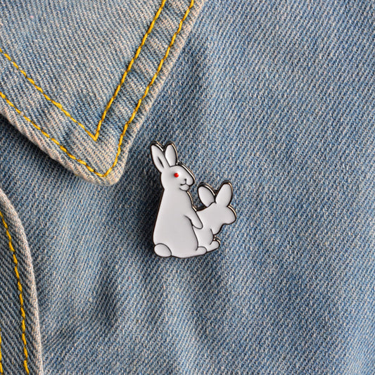 Bunny Humor Enamel Pin - Pin Collection -funny Lapel Pin wholesale