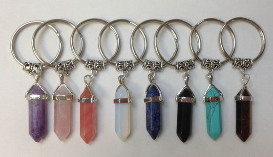 Chaka Healing Crystal Key Chain Crystal Key ring