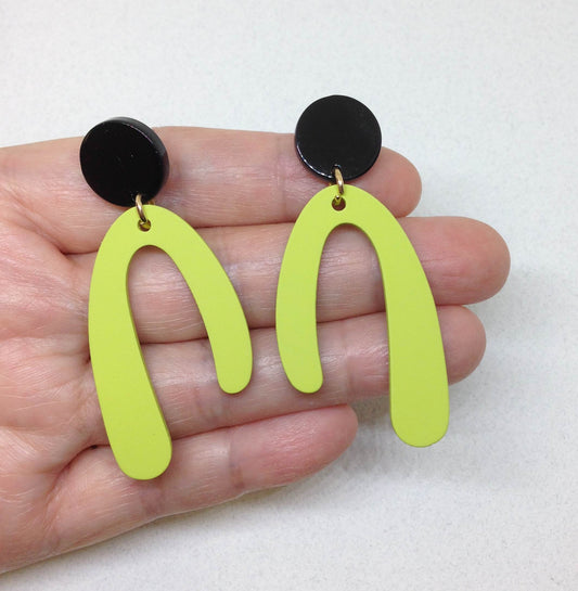 Neon Acrylic Holographic Earrings