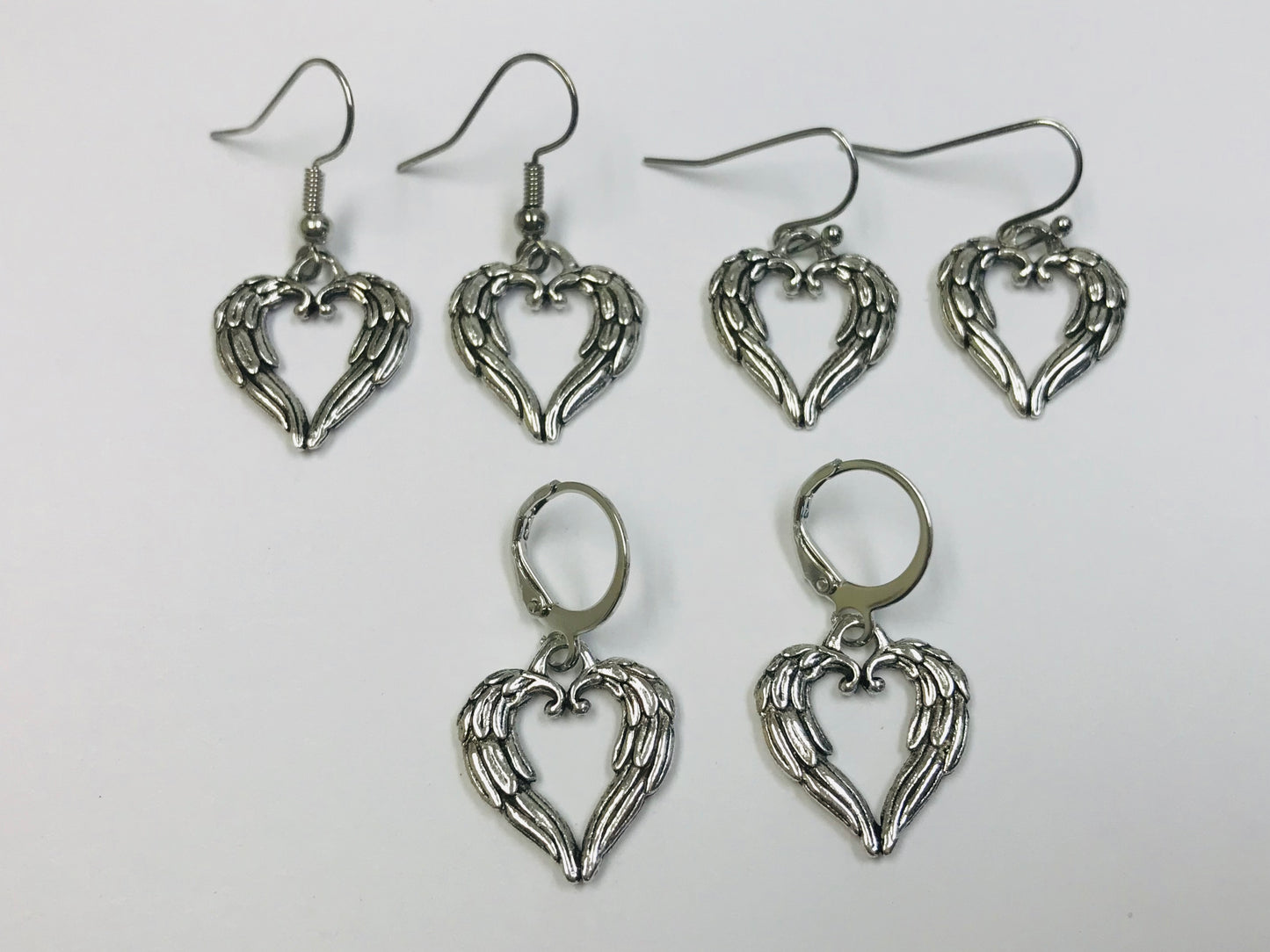 Wholesale Angel Heart Earrings Novelty