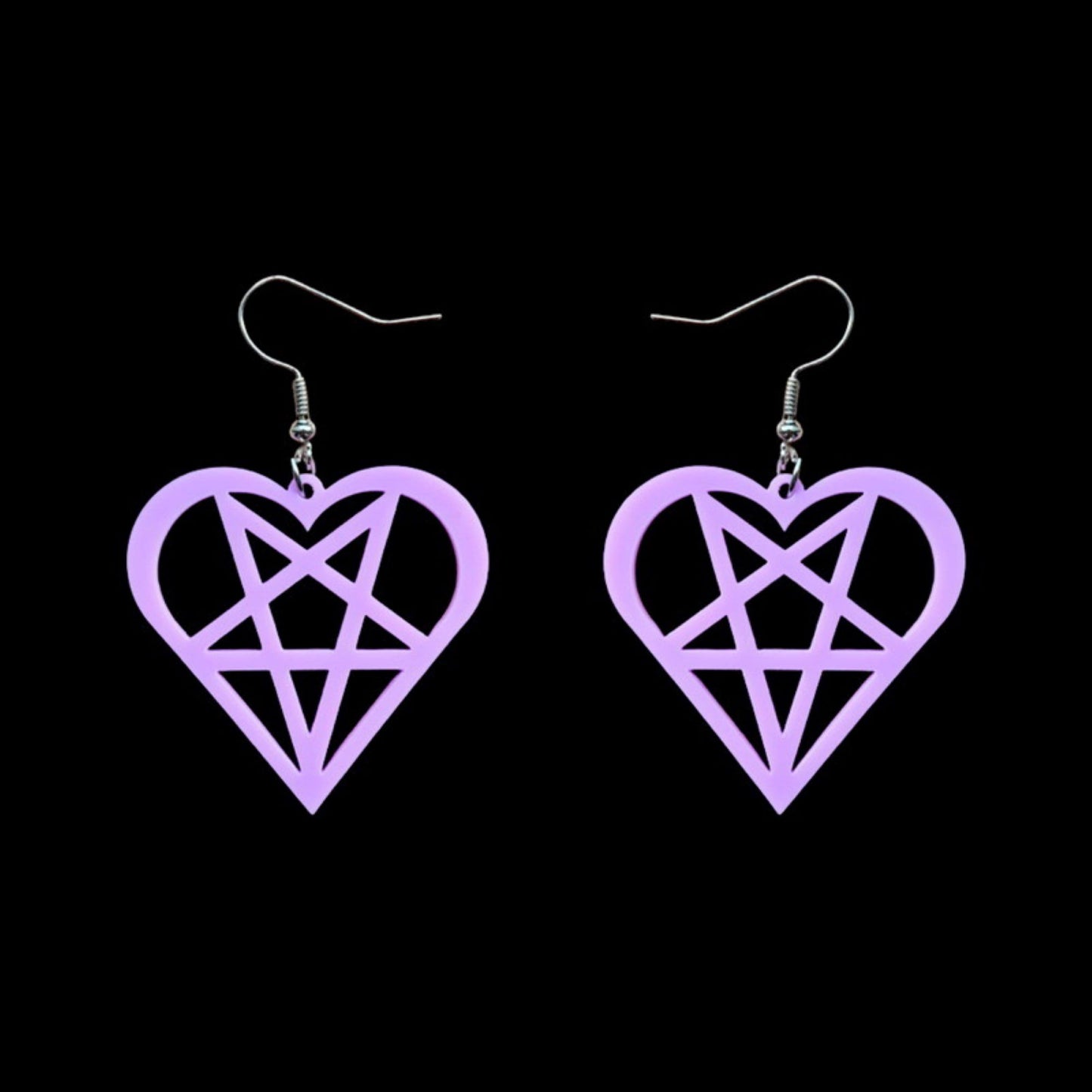 Inverted Pentagram Earrings