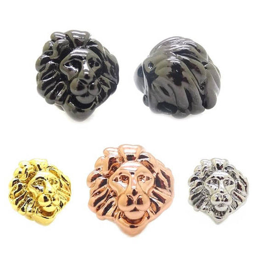 Lion Face Spacer Beads