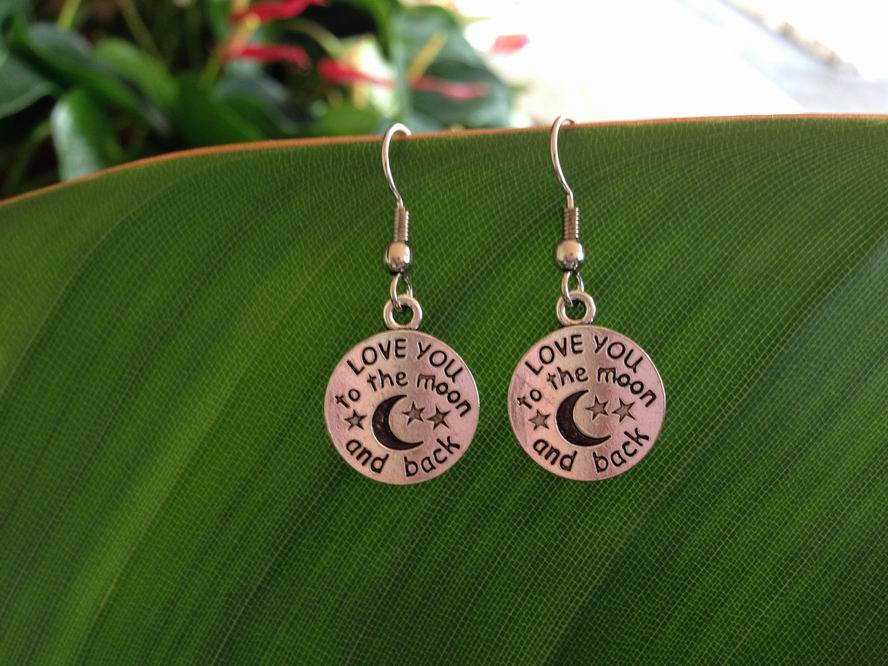 Love You to the Moon Earrings