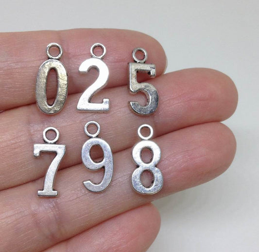 6 Number Charms Team Numbers Wholesale