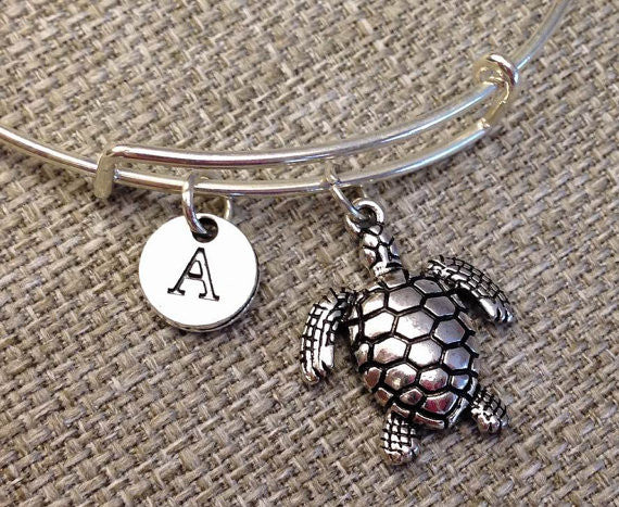 Sea Turtle Bangle Bracelet