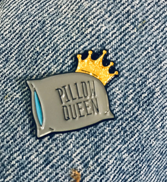 Pillow queen girl funny pins