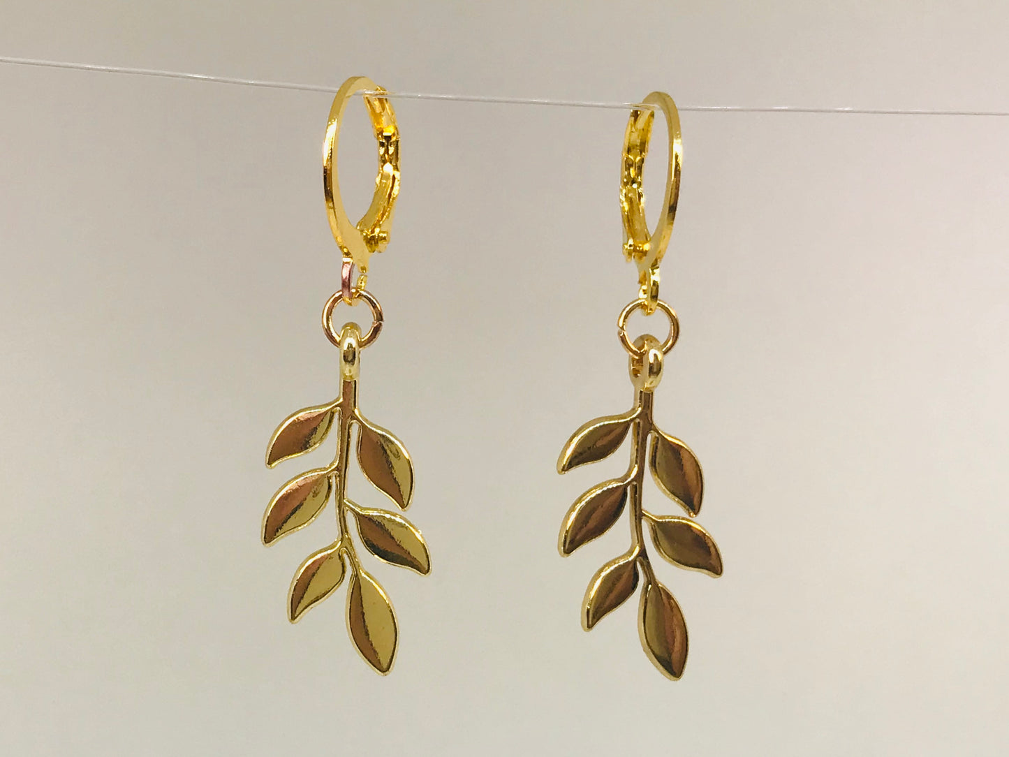 Gold leaf earrings FAIRE EARRING WHOLESALE