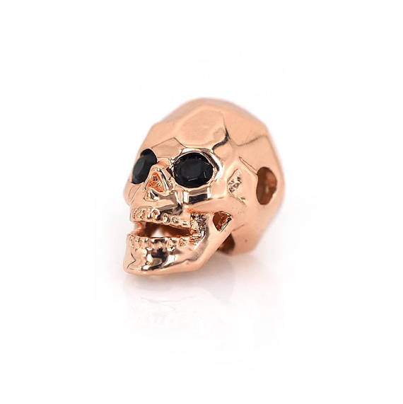 Micro PaveCZ Skull Beads