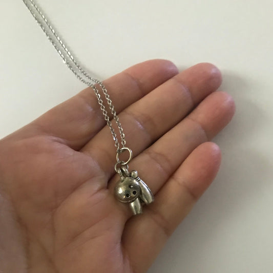 Ablone Sea Shell Lizard charm Necklace