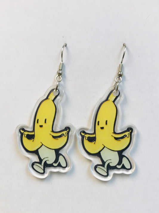 2prs Running Banana Earrings