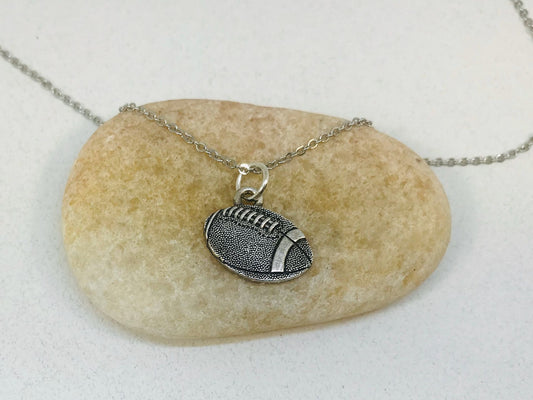 Football charm necklace
