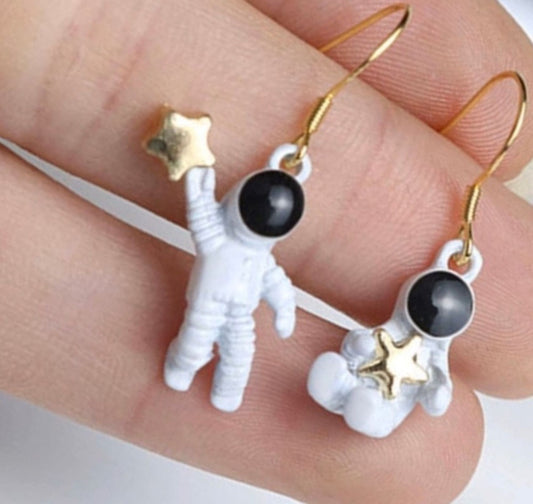 astronaut gift earrings