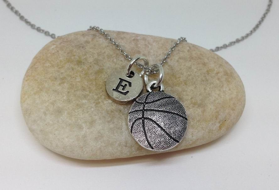 Basketball Charm Personalized Necklace