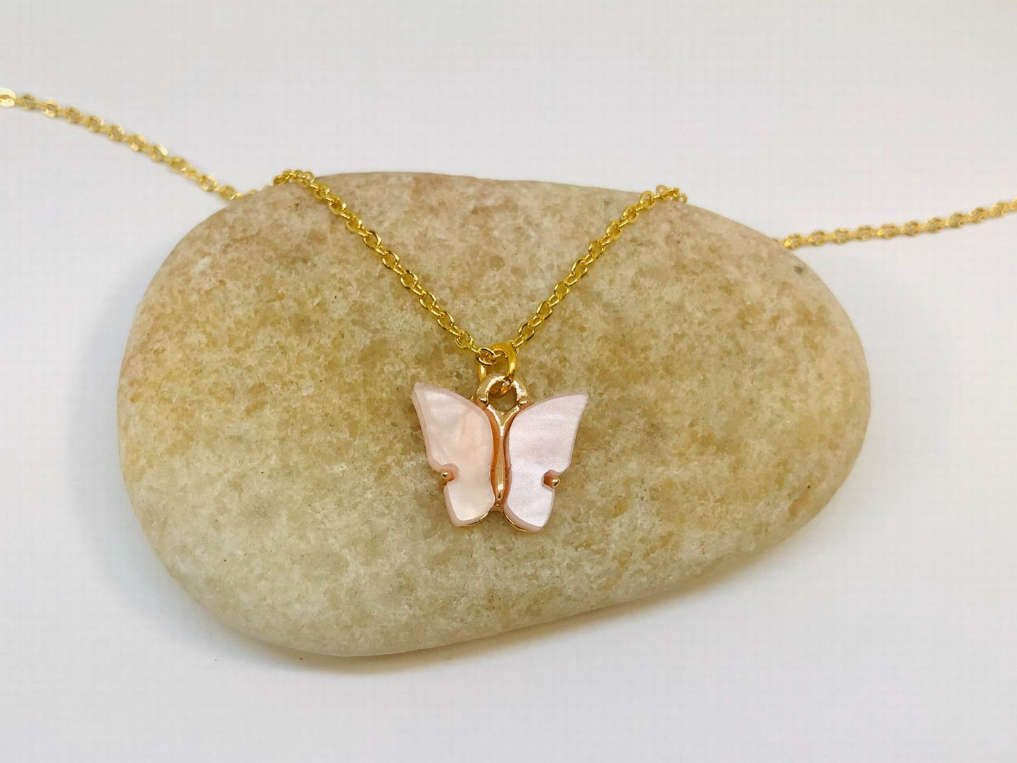Butterfly Necklace, Mariposa Jewelry, Pearl Butterfly Gift
