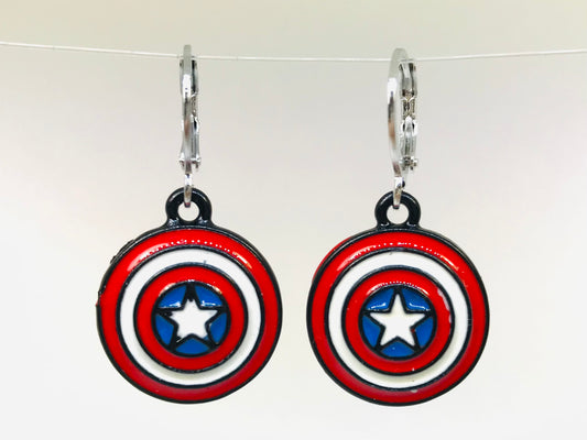 Captain America Earrings