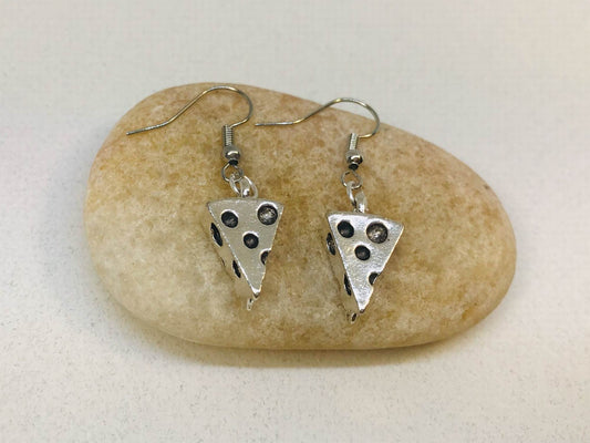 quest cheese charm earrings