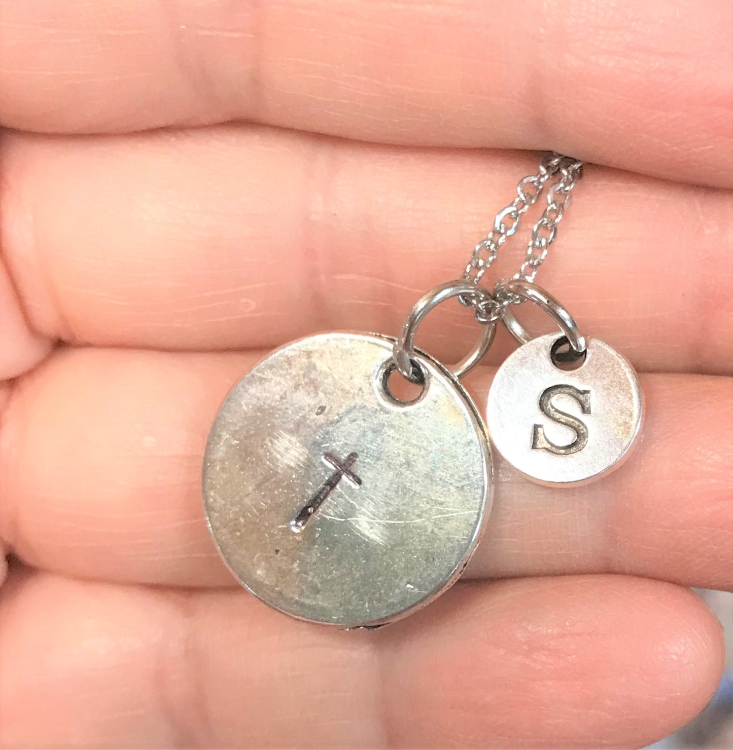 Be Still Cross Charm Necklace - Christian Jewelry