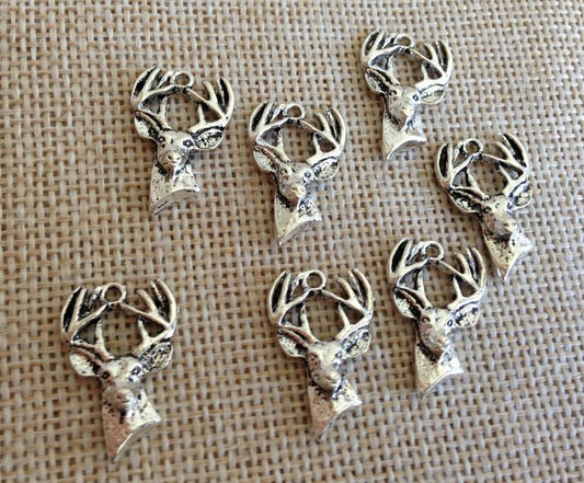 5 Deer Reindeer Charm wholesale, Hunting Charm