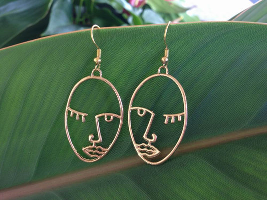 wholesale picasso face earrings
