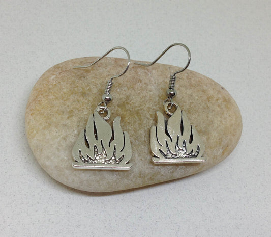 Camp fire outdoor Camping Earrings
