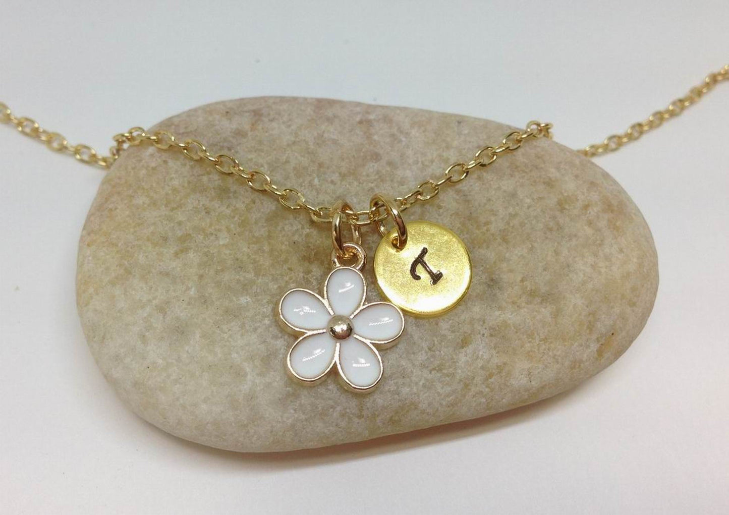 Flower Girl Best Friend Daisy Charm Necklace WH