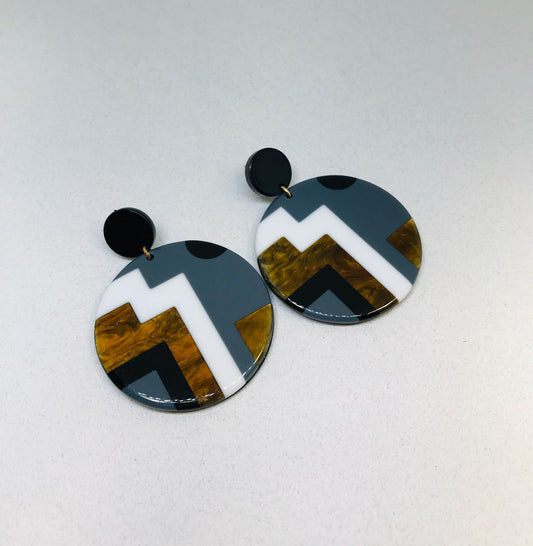 Wholesale Round Acrylic Earrings, Designer Earrings