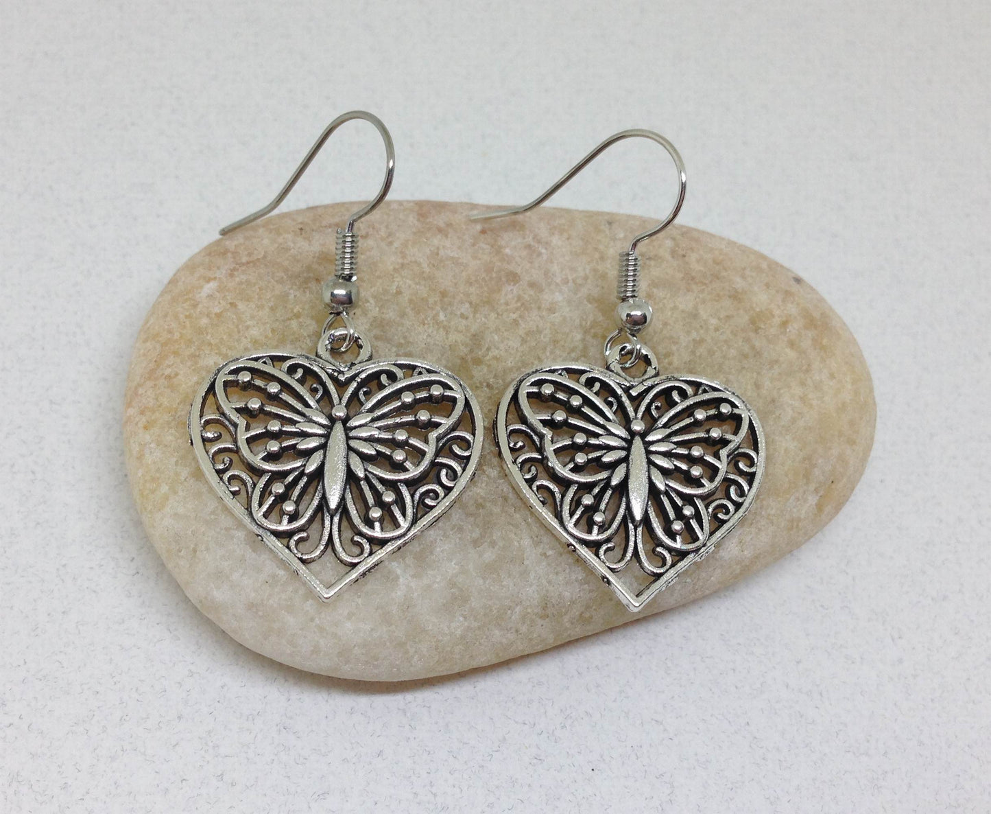 Heart Butterfly Earrings